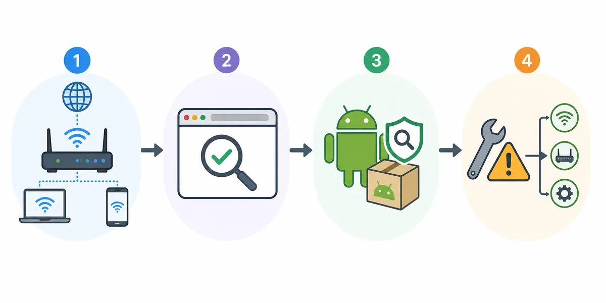 مسار قرار المتصفح و APK لشير شبكتي ايرثلنك